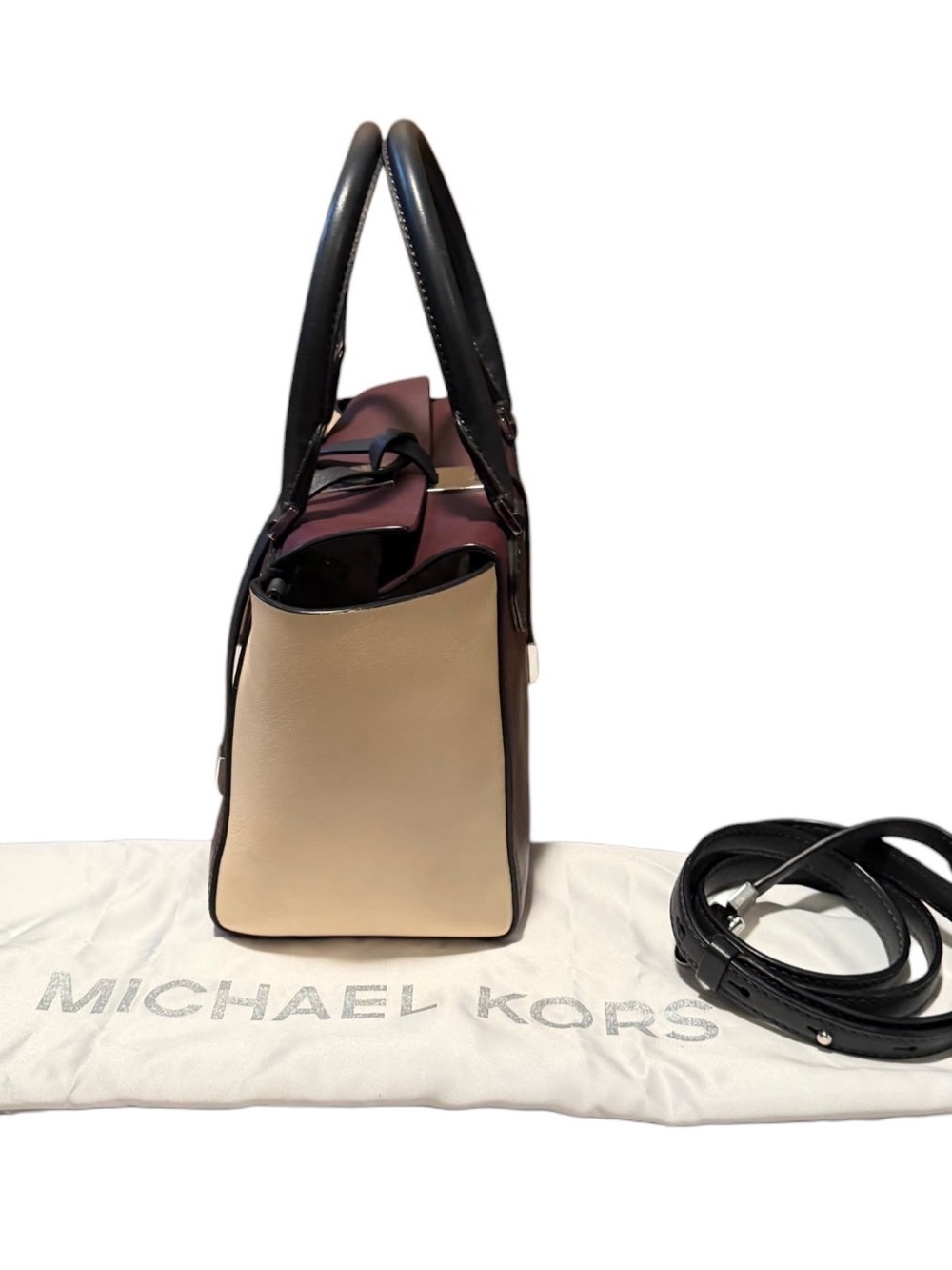 Michael Kors Miranda Color-Block Leather Tote - Picture 5 of 9